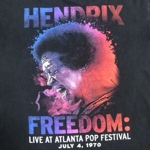 Jimi Hendrix FREEDOM festival t-shirt size large